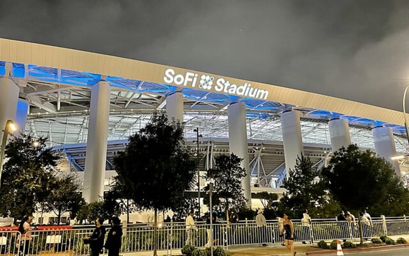 Football World Cup game at Los Angeles Stadium - main image