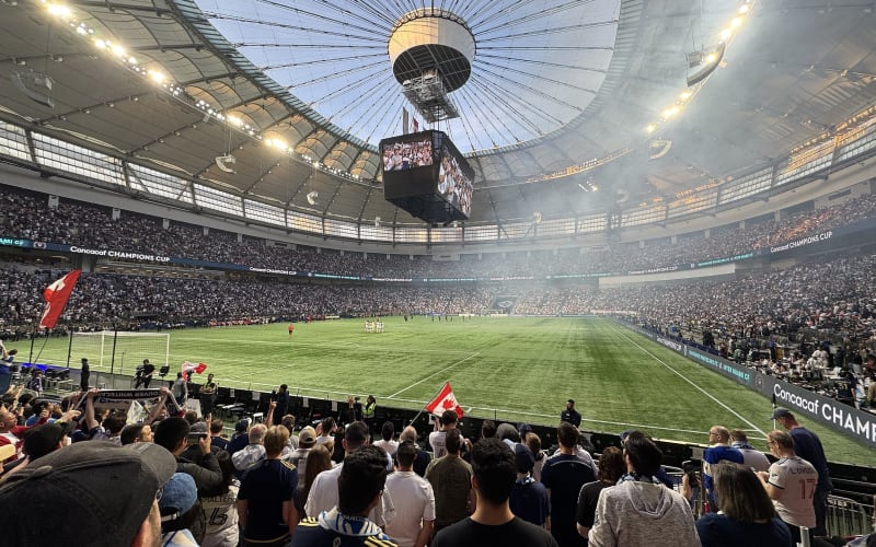 Football World Cup game at Vancouver Stadium - main image