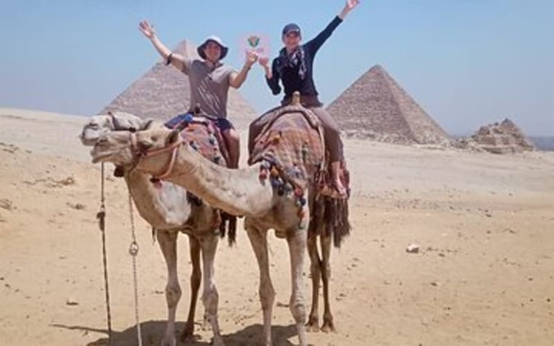Giza Pyramids, Sphinx and Egyptian Museum Guided Day Tour from Cairo - main image