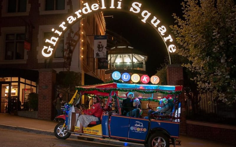 San Francisco Holiday Lights & Sites Lucky Tuk Tuk Tour - main image