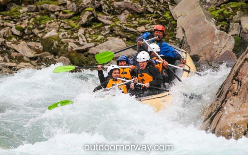 From Voss: Guided River Rafting in Raundal incl. Transfer - main image