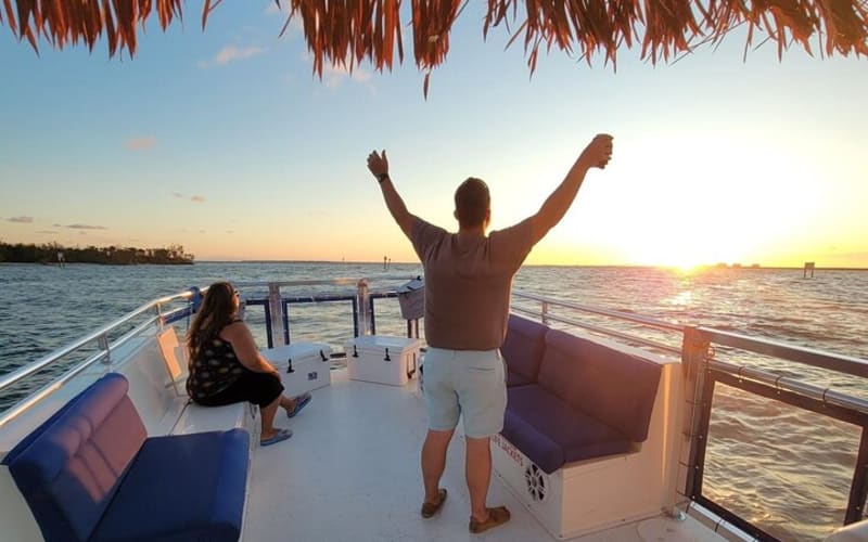 Sunset Dolphin Cruise with Sanibel Lighthouse Views - main image