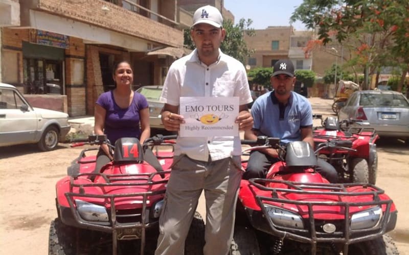 Private Adventure Tour Visit Giza Pyramids Then Enjoy The Atv Quad Bike Ride  - main image