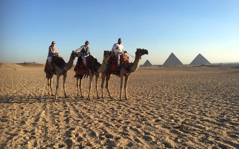 Explore The Pyramids Of Giza With Camel Ride - main image
