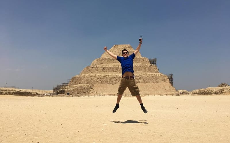 Layover tour to Giza Pyramids Sphinx Memphis City and Saqqara Pyramid - main image