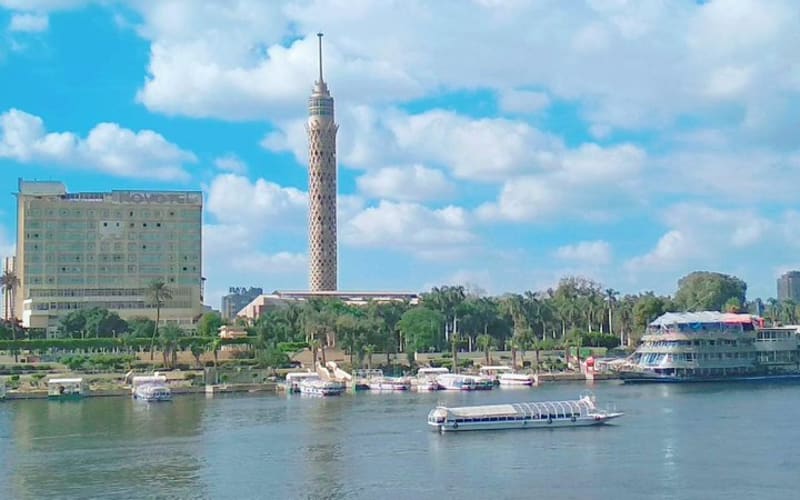 Private Guided 8 Hours Tour to Giza Pyramids Cairo Tower and Egyptian Museum - main image