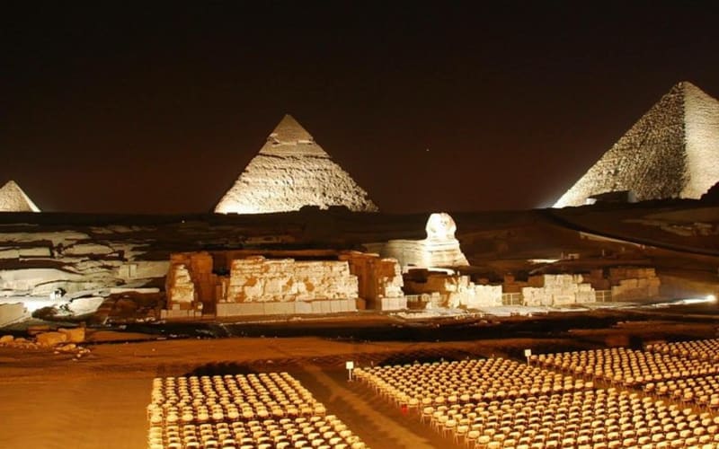 Sound and light show with Dinner with Pyramids view Roof Top Restaurant  - main image