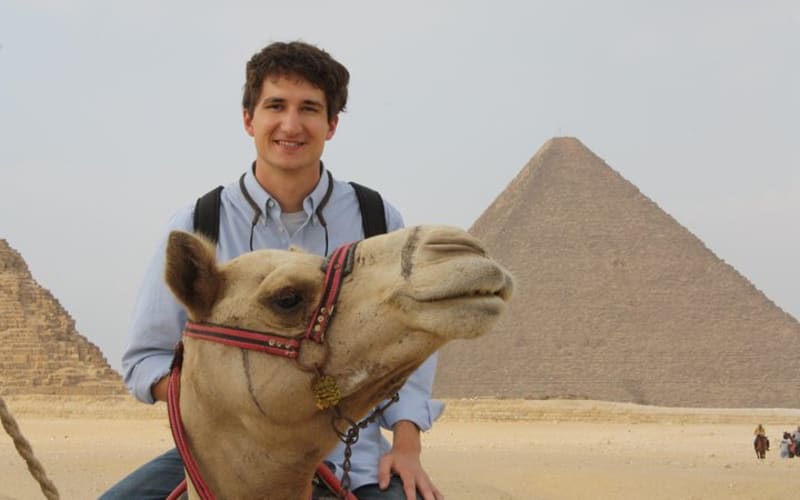 Camel Ride at Giza Pyarmids During Sunrise - main image