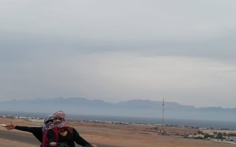 From Sharm: Dahab Day Trip with Desert Safari and Camel Ride - main image