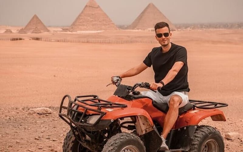 1 Hour ATV Quad Bike Private Tour Around Giza Pyramids - main image