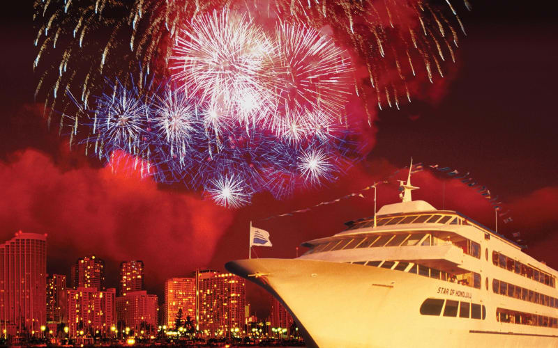 Oahu New Year's Eve Midnight Fireworks Cruise - main image