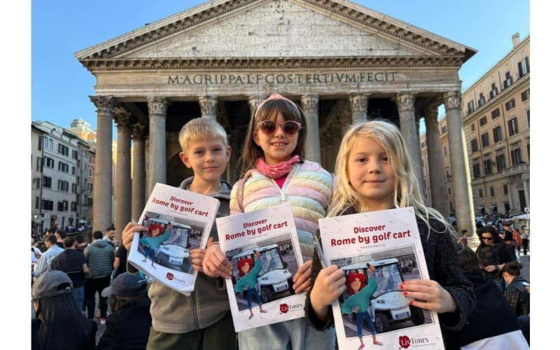 Family-Friendly Private Golf Cart Tour of Rome - main image