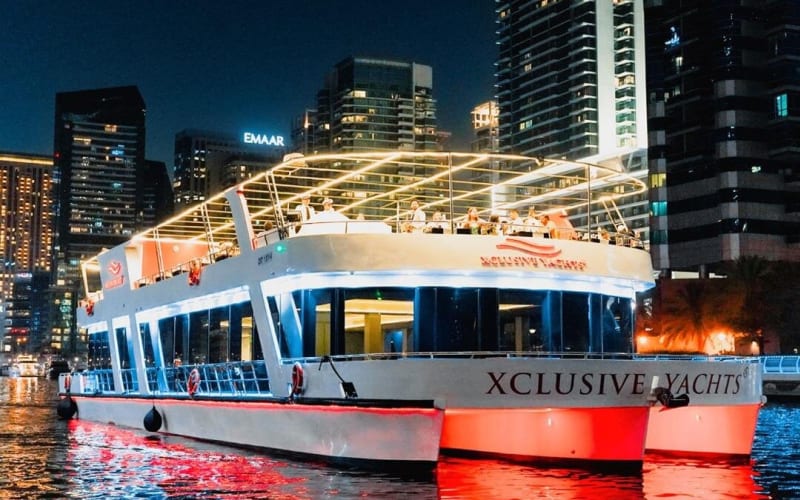 Dubai Marina Dinner Cruise with Live Music & Open Bar - main image