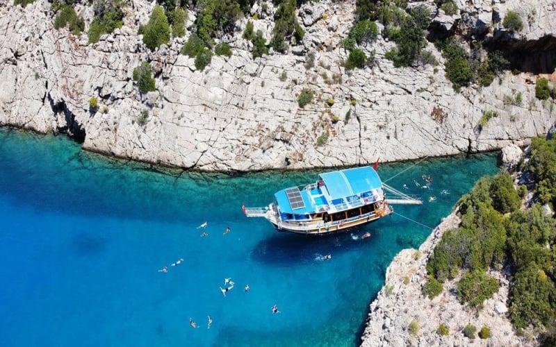 Antalya Porto Genoese Boat Trip with Mud Baths & Hotel Transfer - main image