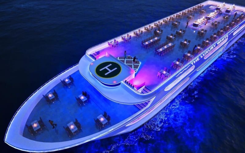 Luxury White Dinner Cruise with Seafood Buffet from Bangkok - main image