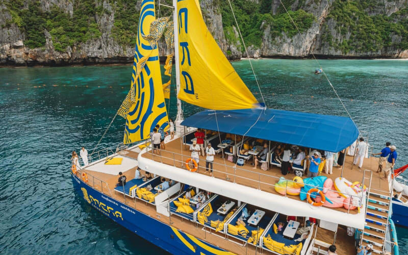 Krabi 4 Islands Sunset Party Catamaran Cruise - main image