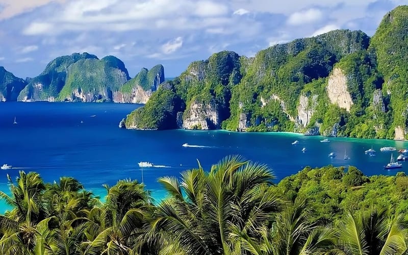 Phi Phi & Bamboo Islands Snorkeling Tour with Lunch by Speedboat - main image