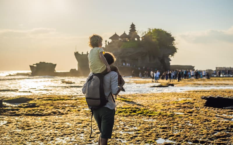 Ubud Tirta Empul Temple and Tanah Lot Sunset Experience - main image