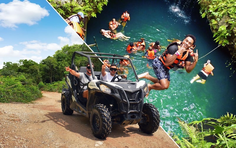 Extreme Buggy Adventure with Ziplines & Cenote - main image