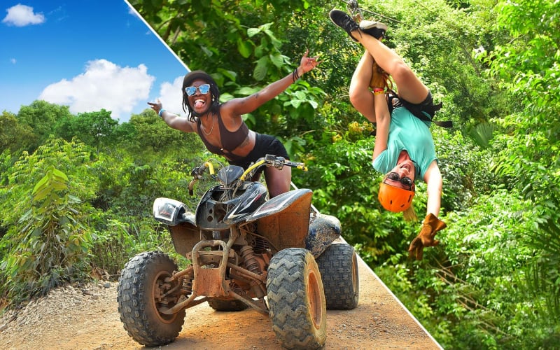 ATV Jungle Adventure with Ziplines, Cenote & Tulum Pickup - main image