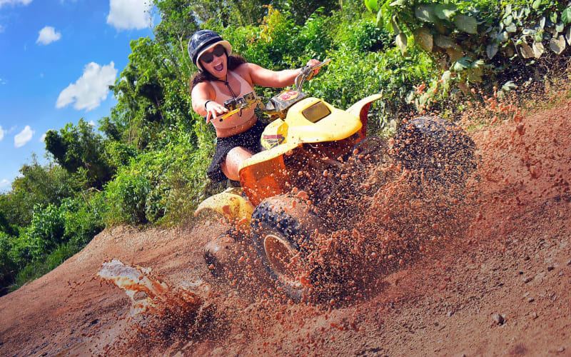 Cancun Adventure Combo: ATV, Zipline, Cenote & Glass Boat Tour - main image