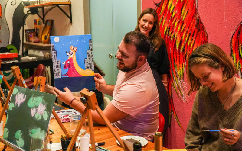 Paint & Sip in a 17th-Century Palazzo with Wine & Pizza - main image