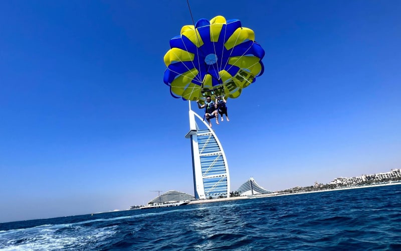 Dubai Parasailing Adventure with Burj Al Arab View - main image