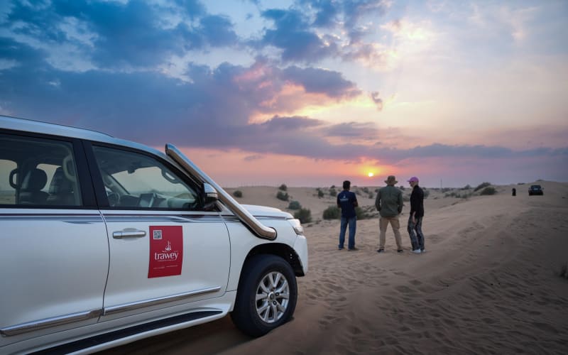 Private Red Dunes Desert Safari with BBQ Dinner and Camel Trek - main image