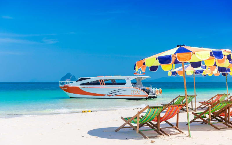Luxury Speed Catamaran Cruise to Maya Bay and Khai Island - main image
