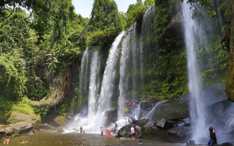 Phnom Kulen Waterfall & 1000 Lingas River Private Tour - main image