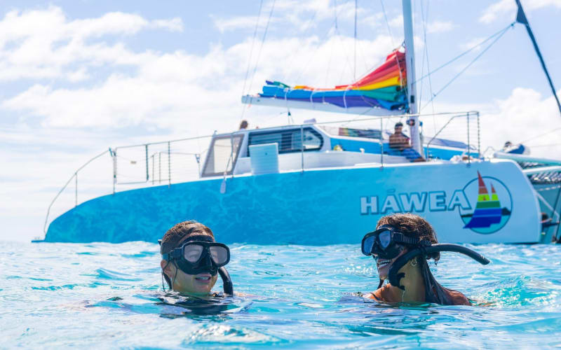 Waikiki Turtle Snorkel & Sail combo on Hawea Catamaran - main image