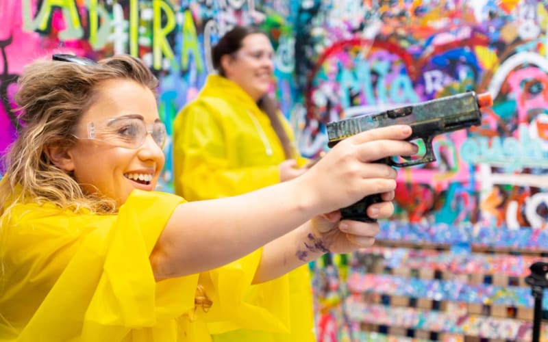 Private Shooting Airsoft Paint Gun and Spinning Art in Houston - main image