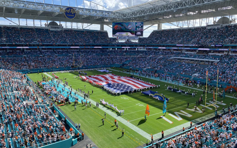 Miami Dolphins Football Game at Hard Rock Stadium - main image