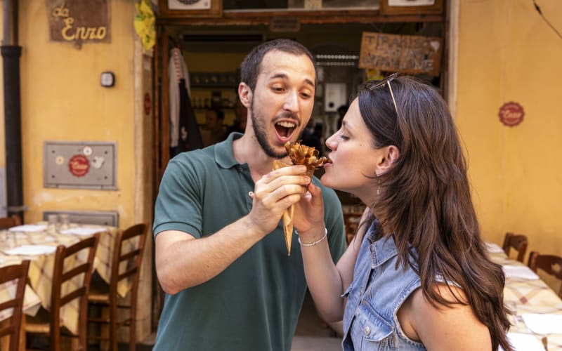 Twilight Trastevere Rome Food Tour with Eating Europe - main image