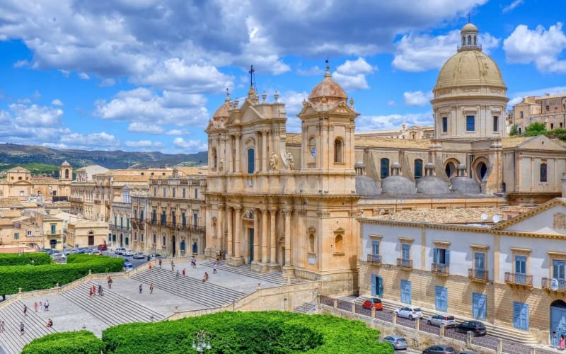 Noto Cathedral on the private Noto, Modica and Ragusa Ibla Baroque tour in Sicily