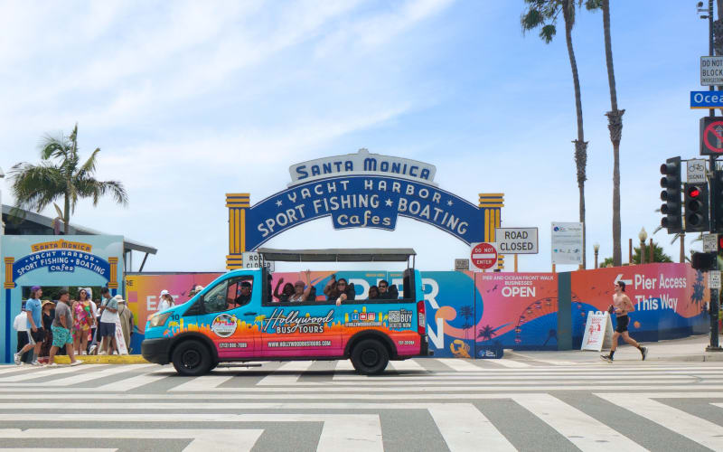 Hollywood, Beverly Hills & Celebrity Homes Open Air Tour from Santa Monica  - main image