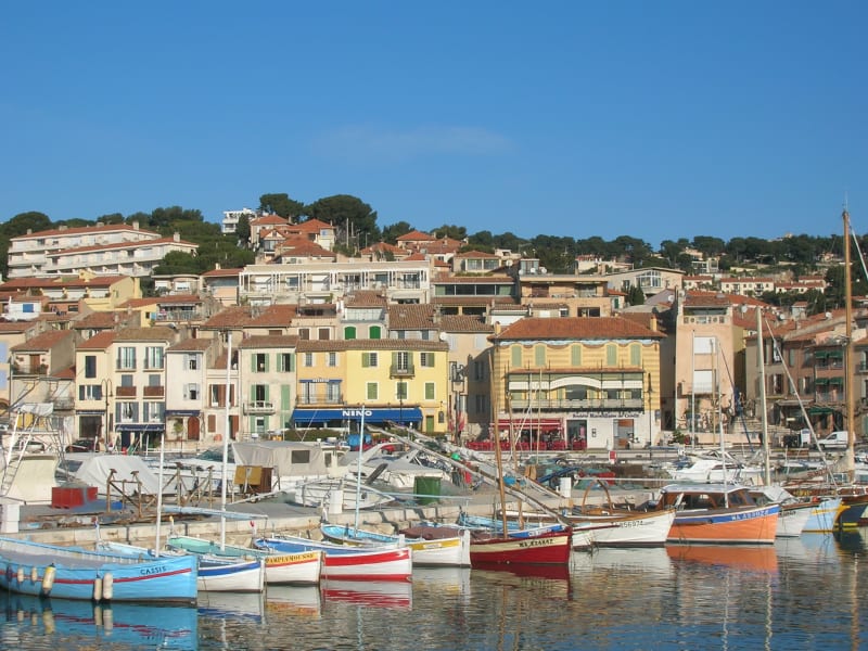 Colorful harbor of Cassis village explored during a Provence coastal day trip