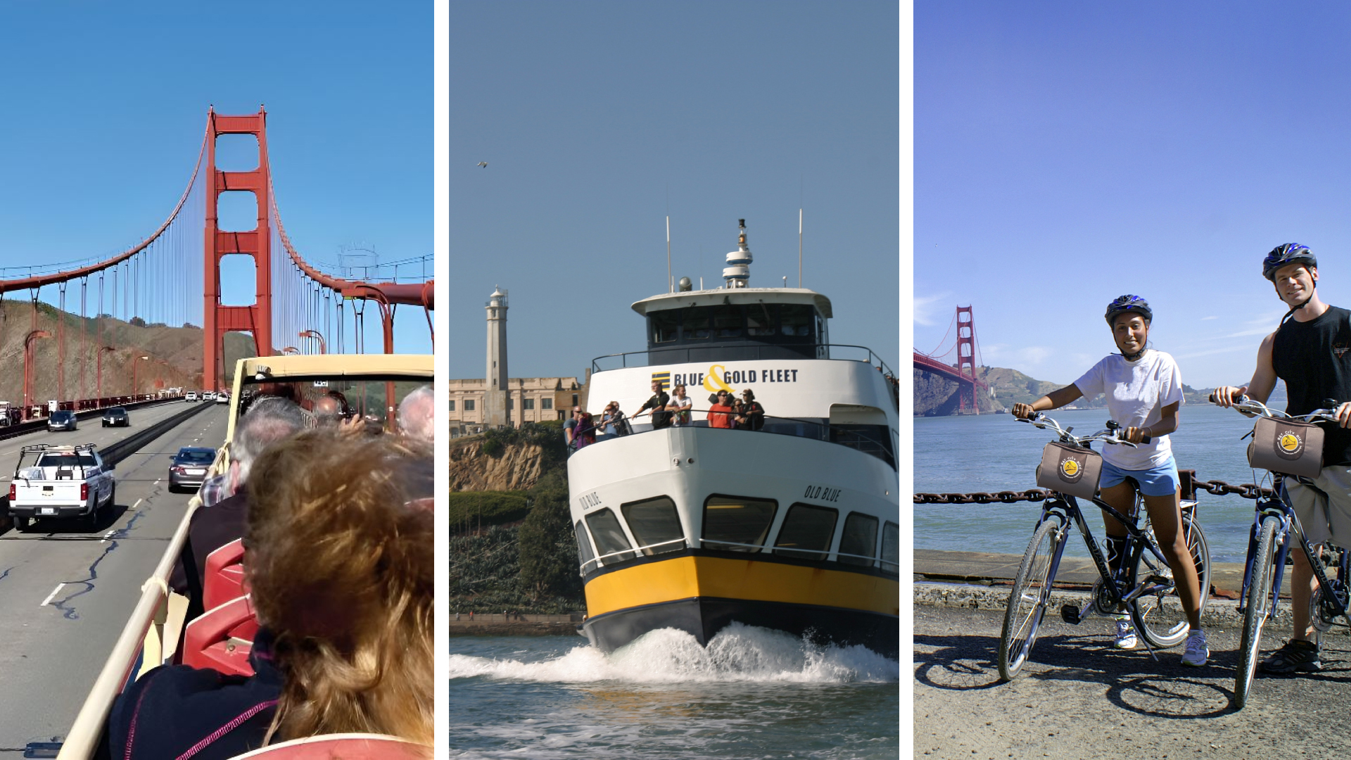 San Francisco Bus, Boat & Bike Adventure Tour