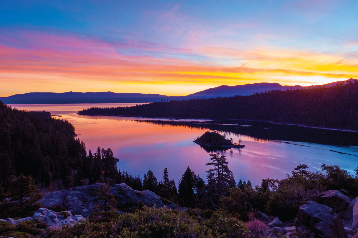 Sunrise over Lake Tahoe