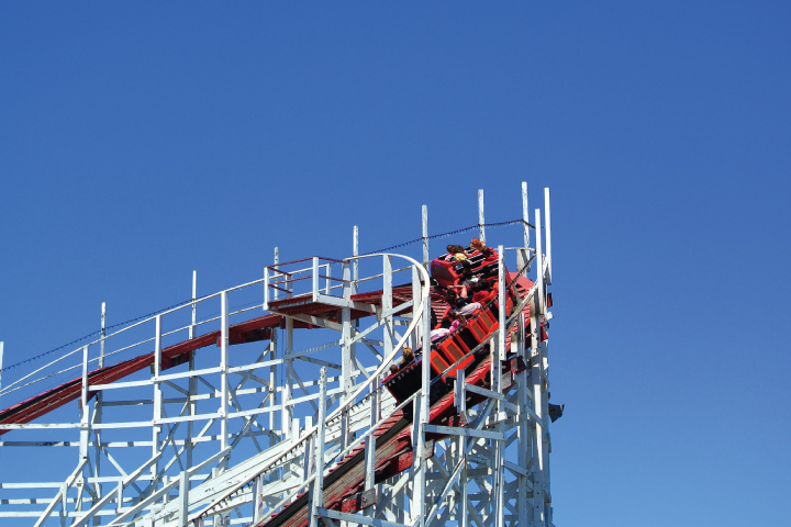 Roller Coaster at Santa Cruz Beach Boardwalk