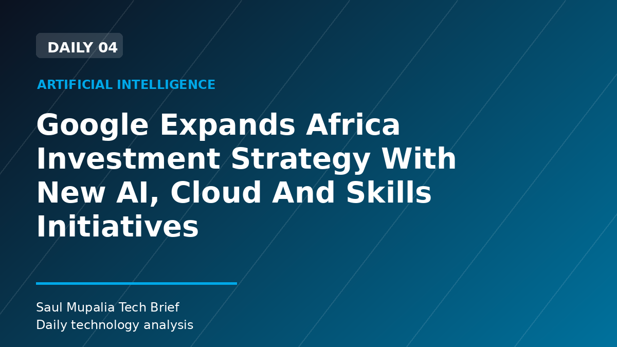 Google Expands Africa Investment Strategy With New AI, Cloud And Skills Initiatives