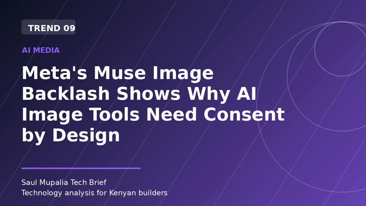 Meta's Muse Image Backlash Shows Why AI Image Tools Need Consent by Design