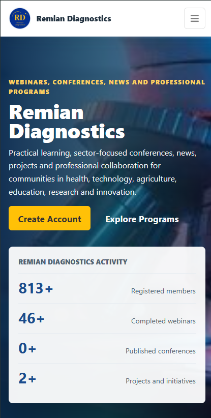 Remian Diagnostics — CPD Webinar, Conference & Content Management Platform