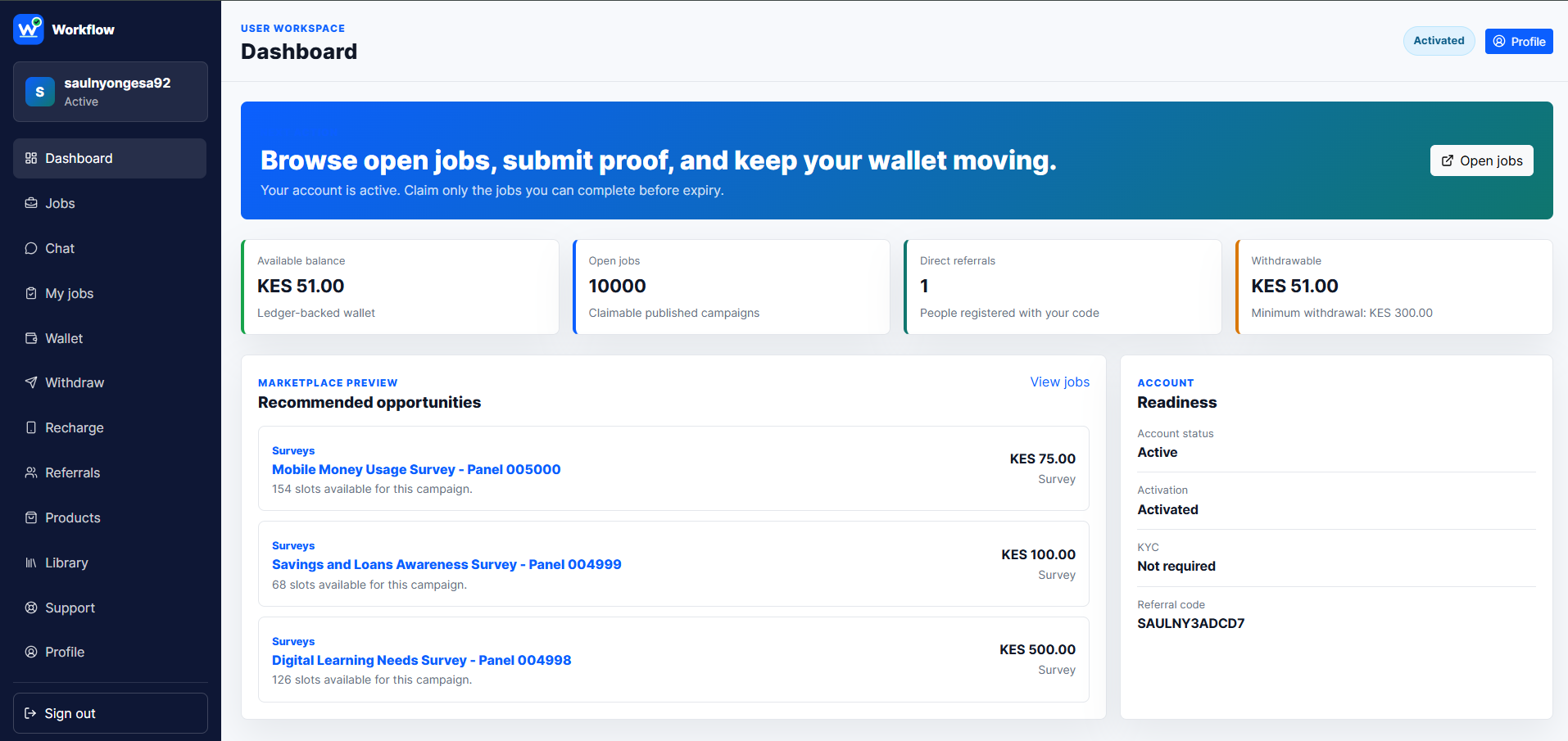 Workflow Agency Online Jobs Platform