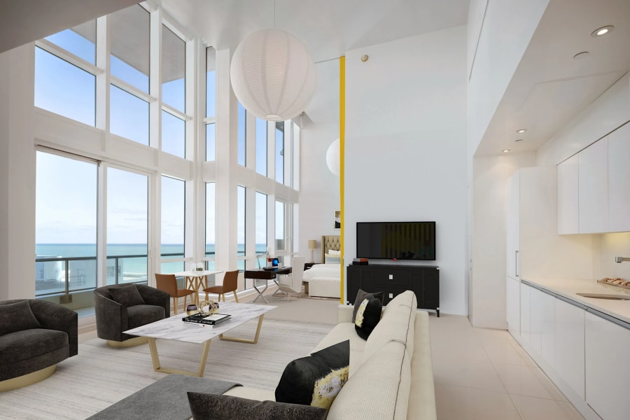 Virtually Staged Townhouse C | The Setai, Miami Beach, FL | Luxury Real Estate | Concierge Auctions