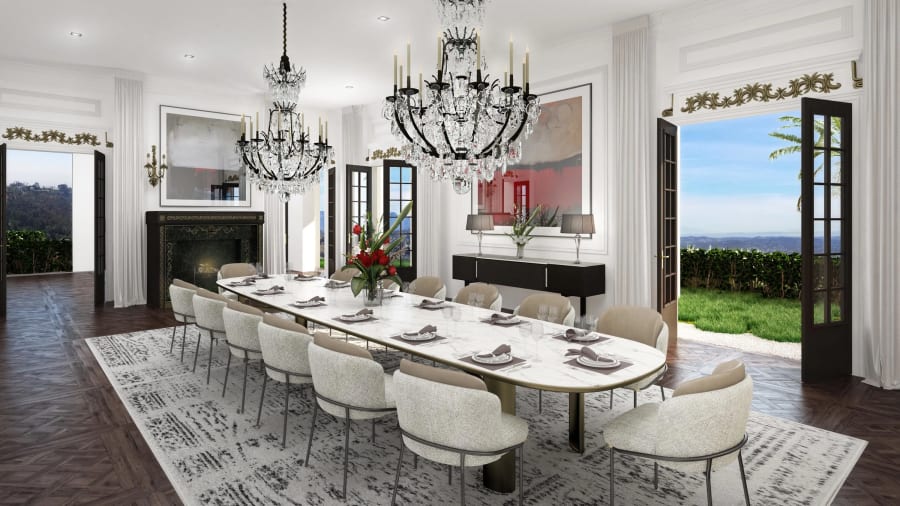 Stella Nova | Bel Air, CA | Luxury Real Estate | Digital Plan Renderings