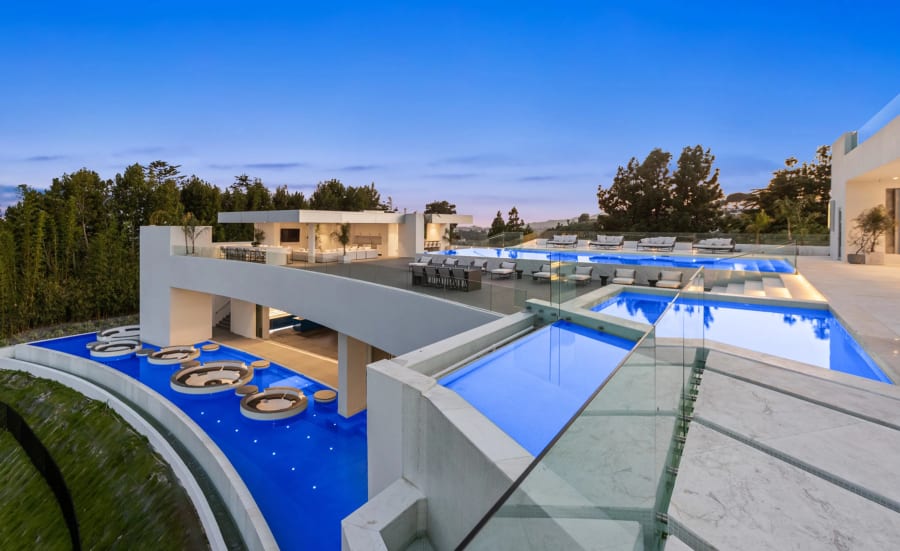 The One | Bel Air, Los Angeles, CA | Luxury Real Estate | Multiple Outdoor Pools & Lounges