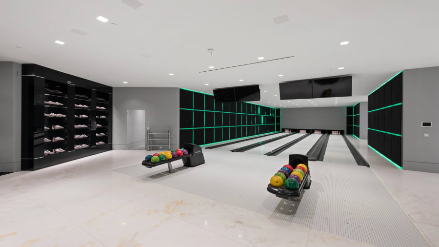 The One | Bel Air, Los Angeles, CA | Luxury Real Estate | Four-Lane Bowling Alley