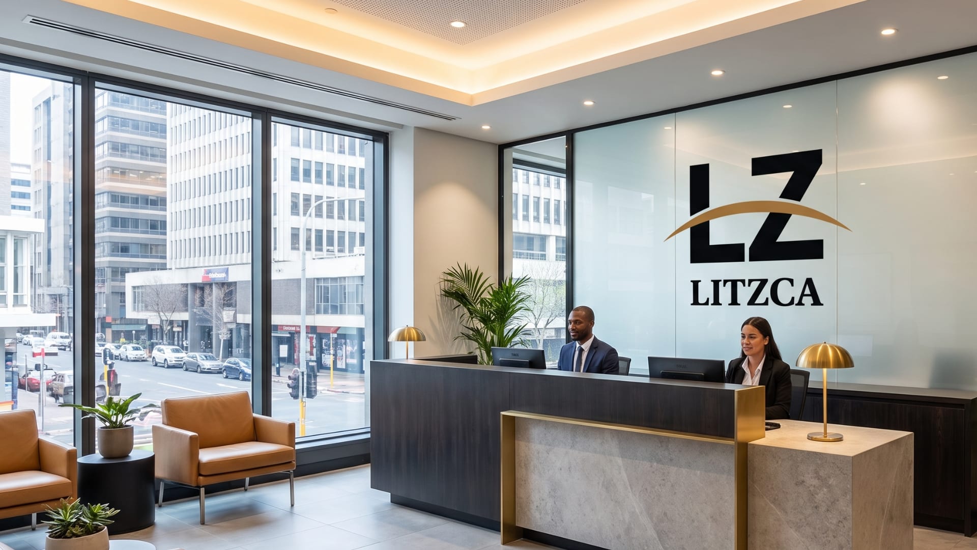 Litzca office reception area