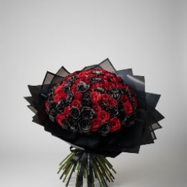 black-and-red-rose